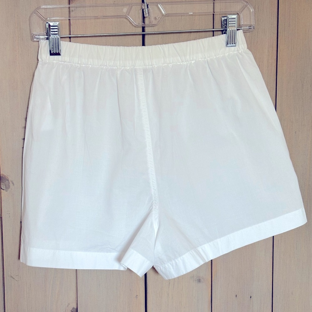 J.Crew White Poplin Boxer NWOT - Picture 4 of 9